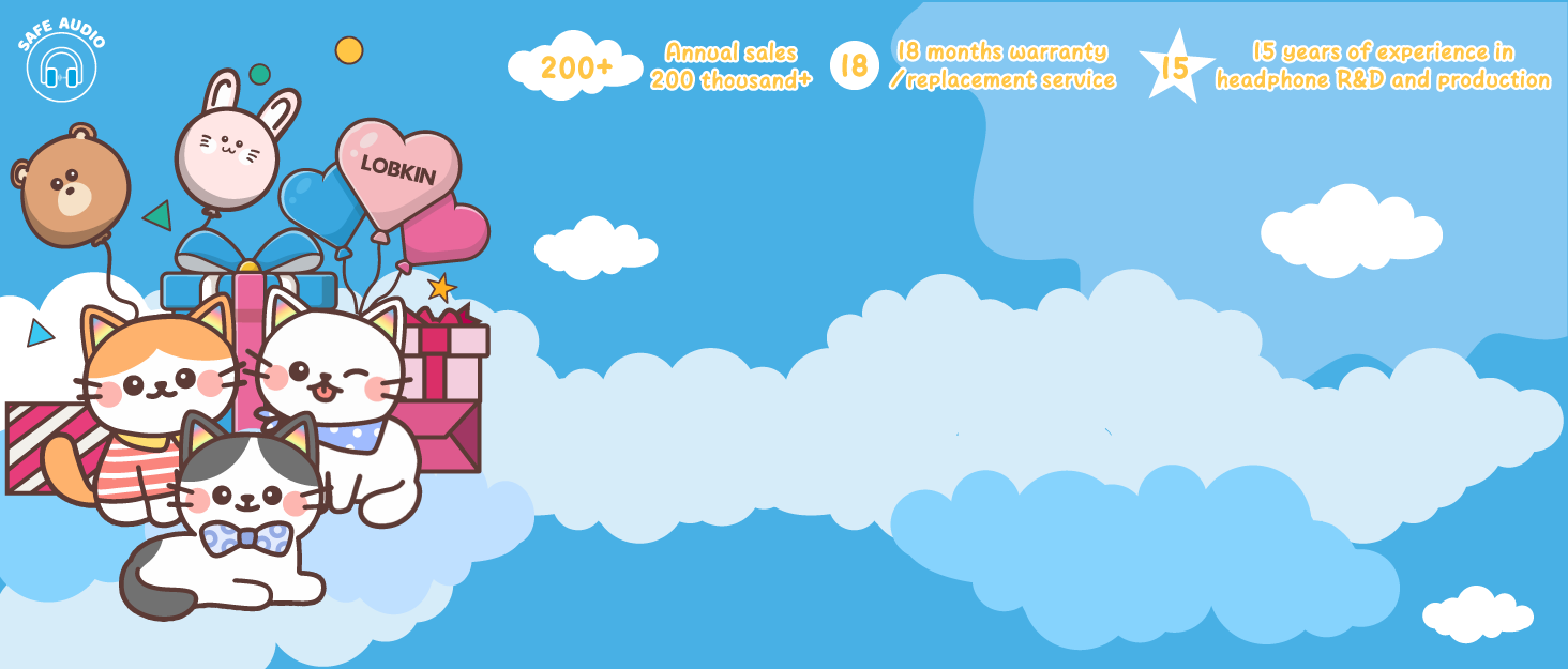 Дитячі навушники LOBKIN Bluetooth Over-Ear з чохлом, рожеві. Бездротові та провідні, складні, регульовані для школи та подорожей