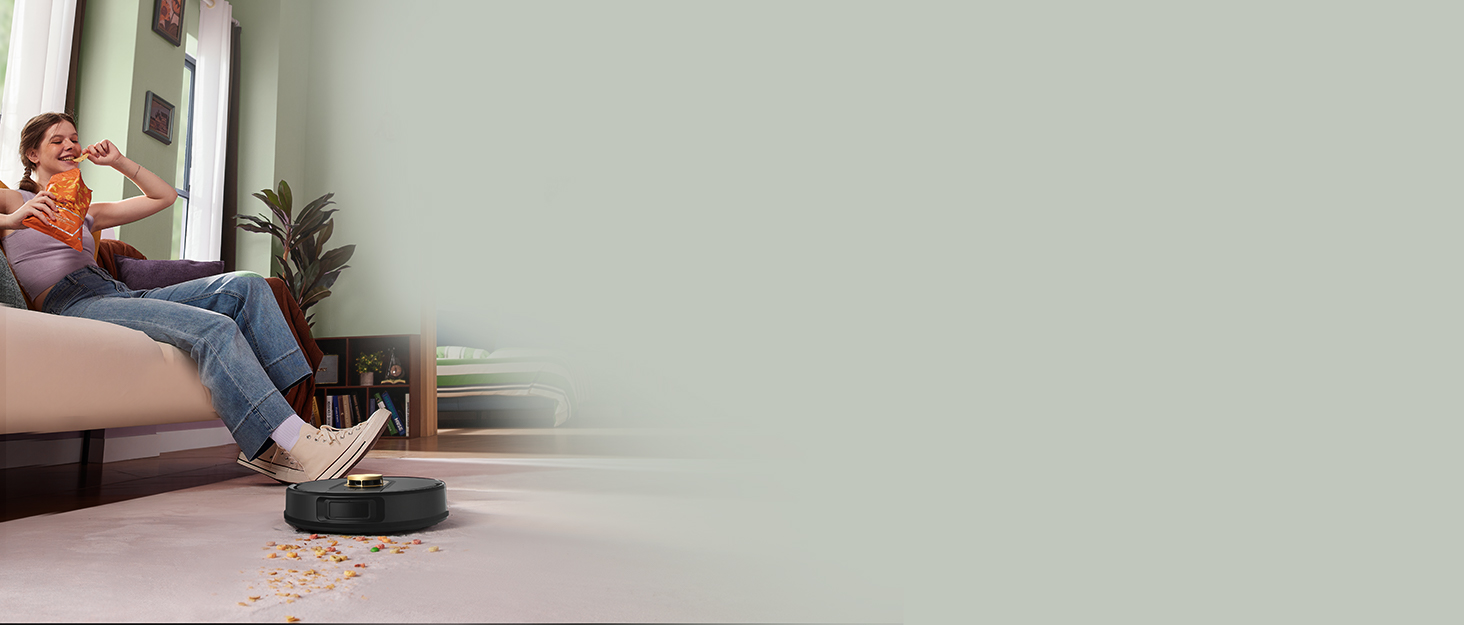 Робот-пилосос Vexilar W9 з функцією миття, 8000Pa, LiDAR-навігація, 150 хв роботи, 15 зон заборони, керування через додаток, для тварин та килимів