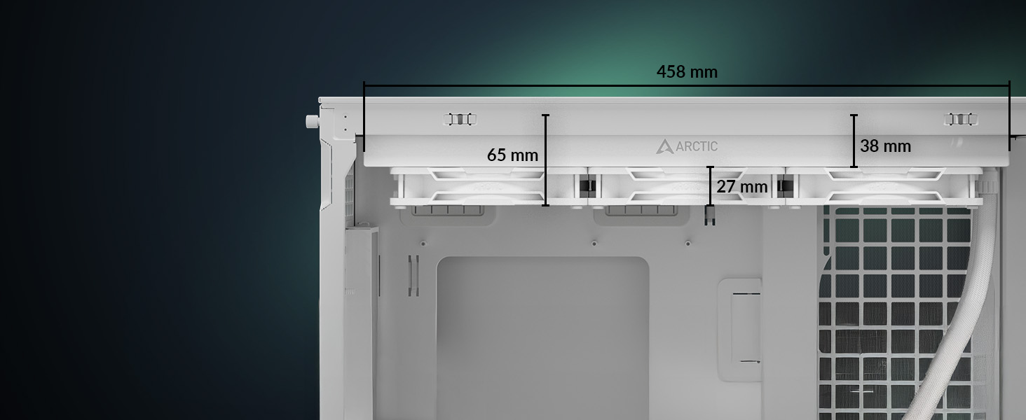 Система водяного охолодження ARCTIC Liquid Freezer III Pro 420 A-RGB для ПК: 3x140 мм вентилятори, радіатор 38 мм, PWM-насос, підтримка AMD AM5/AM4, Intel LGA1851/1700