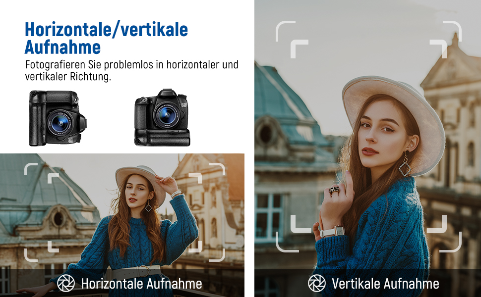 NEEWER Вертикальний ручка-батарея для Canon EOS 90D 80D 70D (замінник BG-E14)