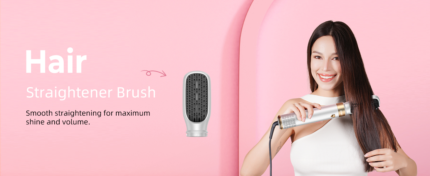 Atopskins Pro Air Styler 6 в 1: Фен-щітка, плойка, стайлер для волосся, сушка, укладка, для всіх типів волосся