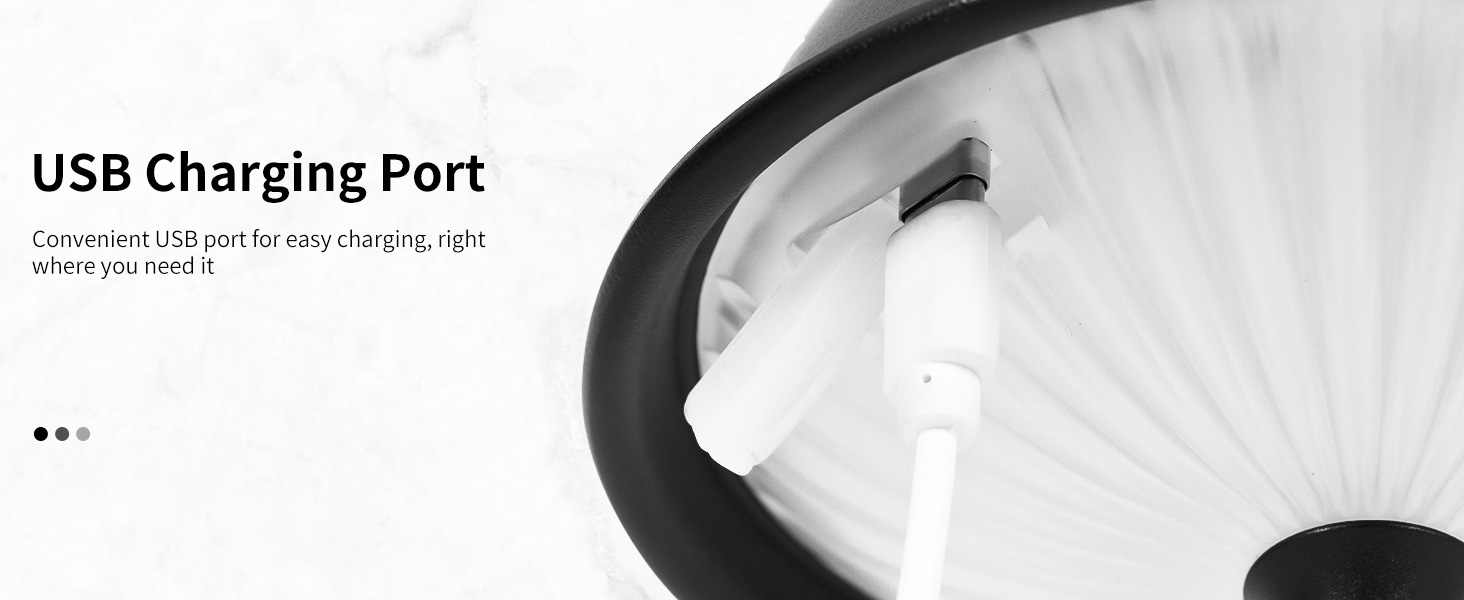 Світлодіодна настільна лампа бездротова LED для вулиці та дому, димована, з акумулятором 5200mAh, водонепроникна IP54, чорна (2 шт)