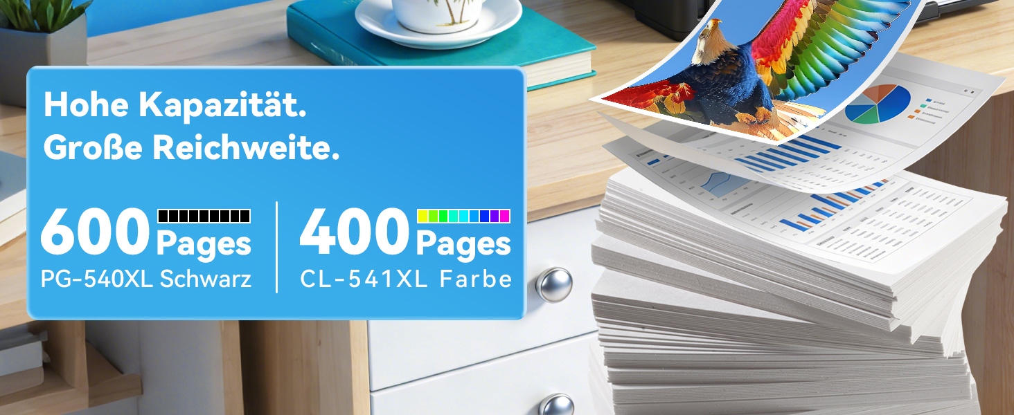 Комплект картриджів Canon PG-540XL та CL-541XL (чорний та кольоровий), підвищена ємність, для принтерів Pixma MG3650S, TS5150, TS5151, TS5100, MX535, MX475, MX395, MG4250