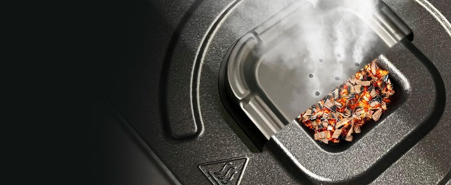 Фритюрниця-аерогриль Cecotec Cecofry & Grill Smokin' 6500 Plus 6.5л, 2200 Вт, з димогенератором, 10 програм, чорна