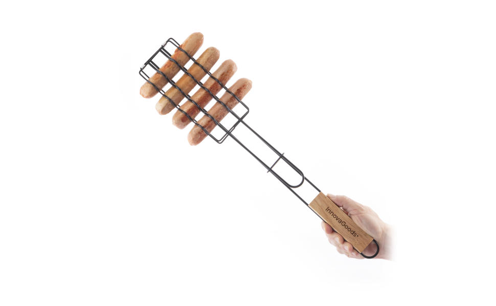 Набір гриля InnovaGoods 12 предметів: інструменти з нержавіючої сталі, термостійкі ручки, сумка для зберігання та транспортування, миється в посудомийній машині, чорний, сталь, нержавіюча сталь (для шашлику)