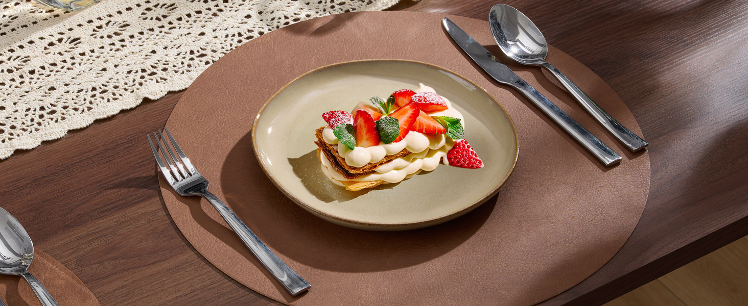 Набір посуду Joyfair на 6 осіб, 18 предметів, з каменю, тарілки, миски, для мікрохвильовки та посудомийної машини, реактивний пісковий хакі