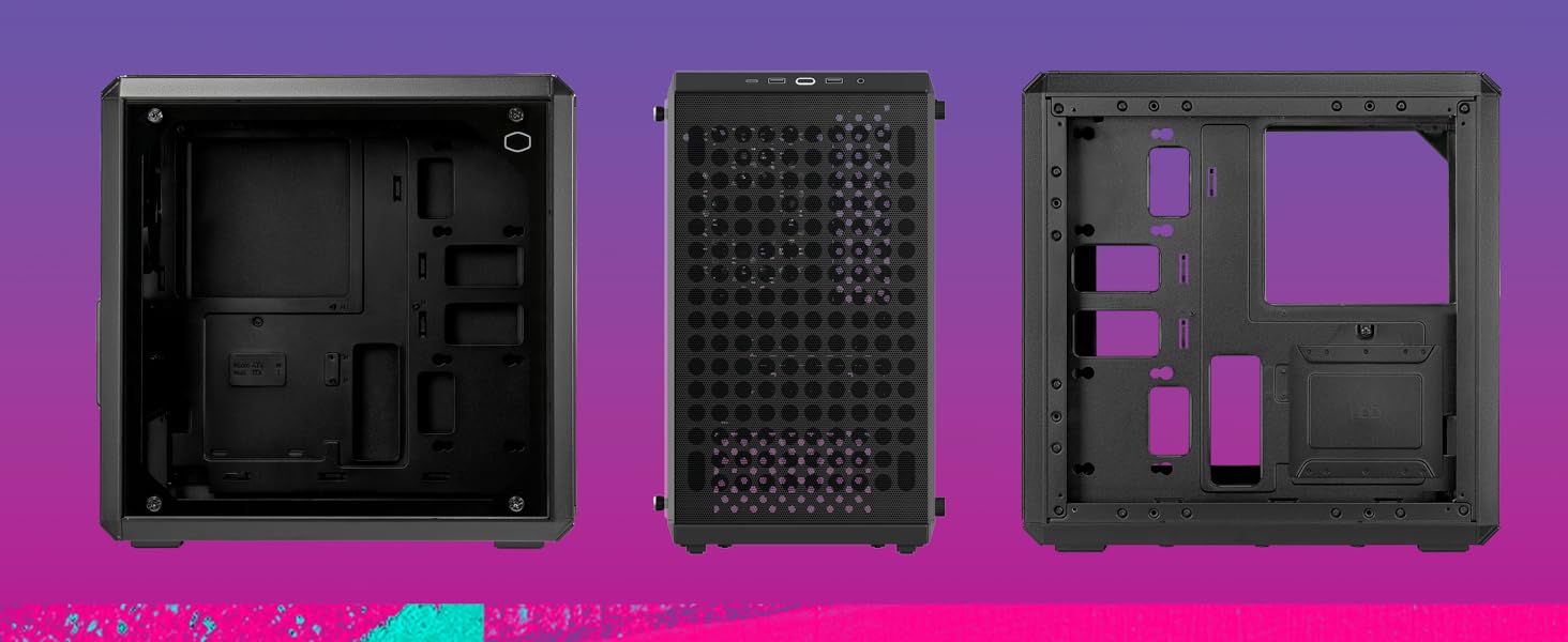 Корпус Cooler Master MasterBox Q300L V2 Mini-Tower Micro-ATX з USB 3.2 Gen 2x2, 120 мм вентилятор, загартоване скло, чисте кабельне прокладання та кілька варіантів охолодження