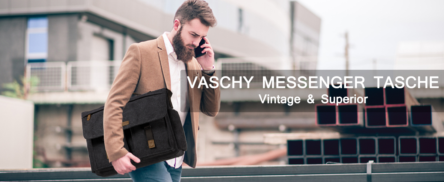 VASCHY Унісекс сумка через плече Vamb079, міська, нейлон