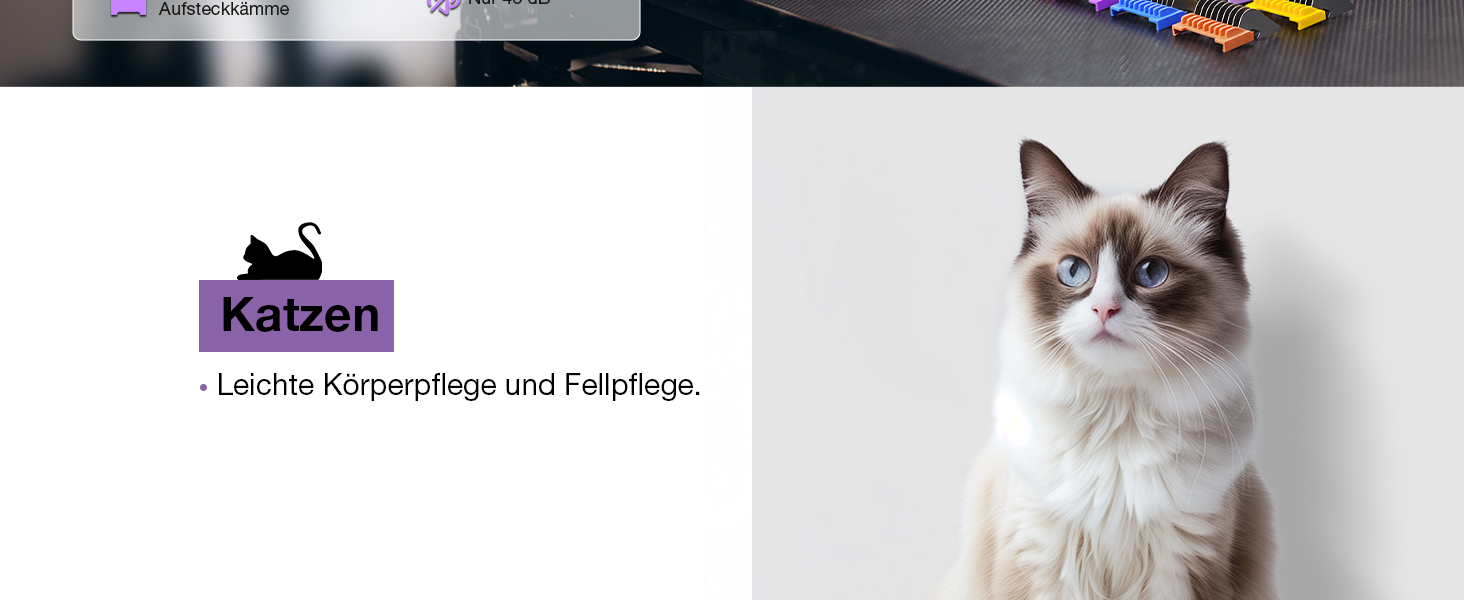 Професійна машинка для стрижки собак з запасним лезом, 5-в-1, фіолетовий колір