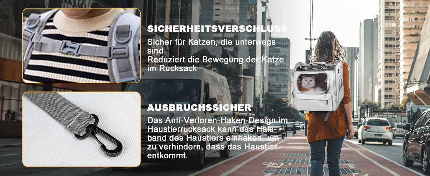 Розширюваний рюкзак для котів та маленьких собак, сірий. Рюкзак-переноска для котів та собак до 8 кг з вікном, дихаючий, складаний