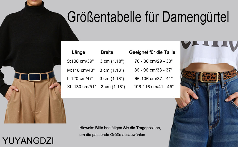 Жіночий шкіряний ремінь для джинсів, спідниць та суконь, чорний та з леопардовим принтом, змінна золота пряжка 3 см, розмір M (110 см), талія 86-96 см