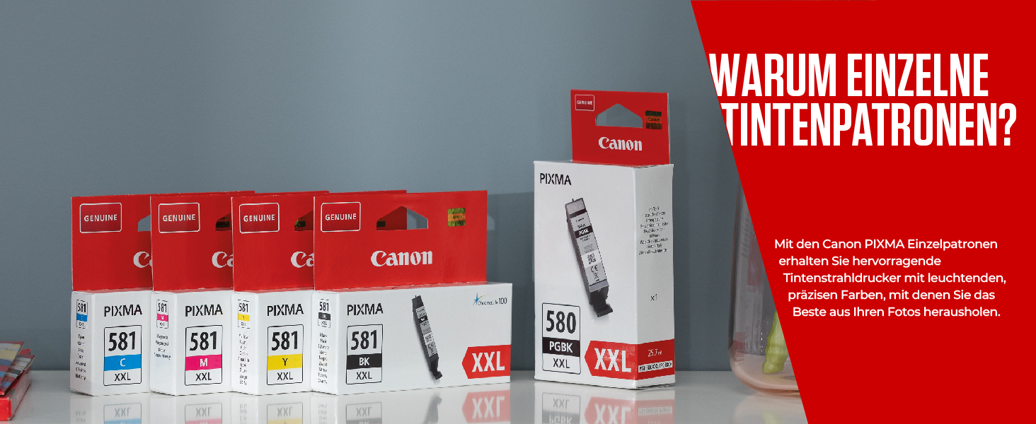 Оригінальний набір чорнильних картриджів Canon CLI-581XXL Multipack