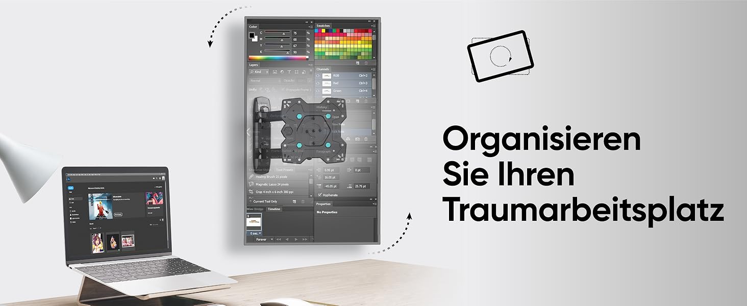 Настінний кріплення для телевізора ONKRON M4SR-B (17-43 дюйми, до 35 кг, VESA 200x200, чорний)