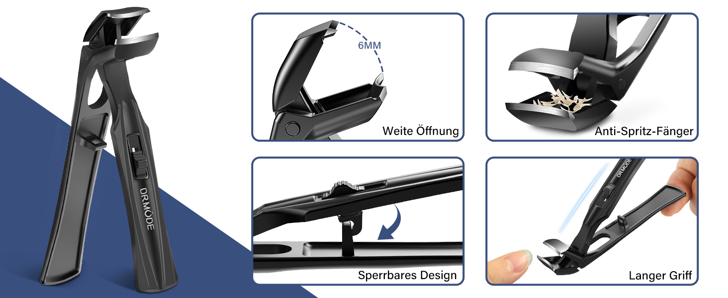 Набір з 5 шт. інструментів для стрижки товстих нігтів, для чоловіків та жінок, професійний, для лікування врослого нігтя