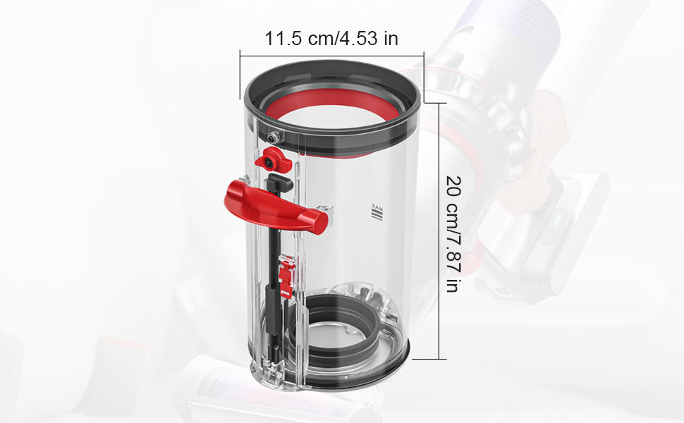 Dyson V11/V15/SV14/SV15/SV22 Dust Bin Replacement - Compatible with 970050-01 & 965443-01