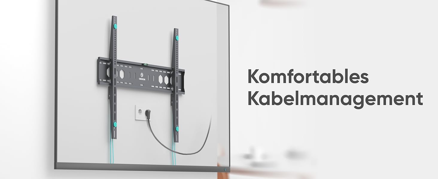 Кронштейн для телевізора ONKRON UF12-B: плоский, для телевізорів 60-110 дюймів, до 120 кг, VESA 900x600, чорний