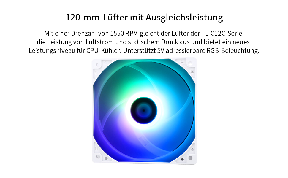 AssassinX120 SE White ARGB CPU-кулер: 4 heatpipes, тиха система охолодження, сумісний з AMD AM4/AM5 та Intel 1700/1150/1151/1200