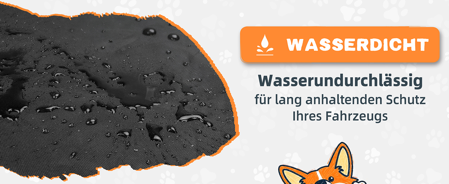 Захист для багажника автомобіля для собак з боковими та захистом від порогу - універсальний килимок для багажника для собак - водовідштовхуючий та стійкий до подряпин - килимок для багажника для автомобіля, універсала, SUV чорного кольору