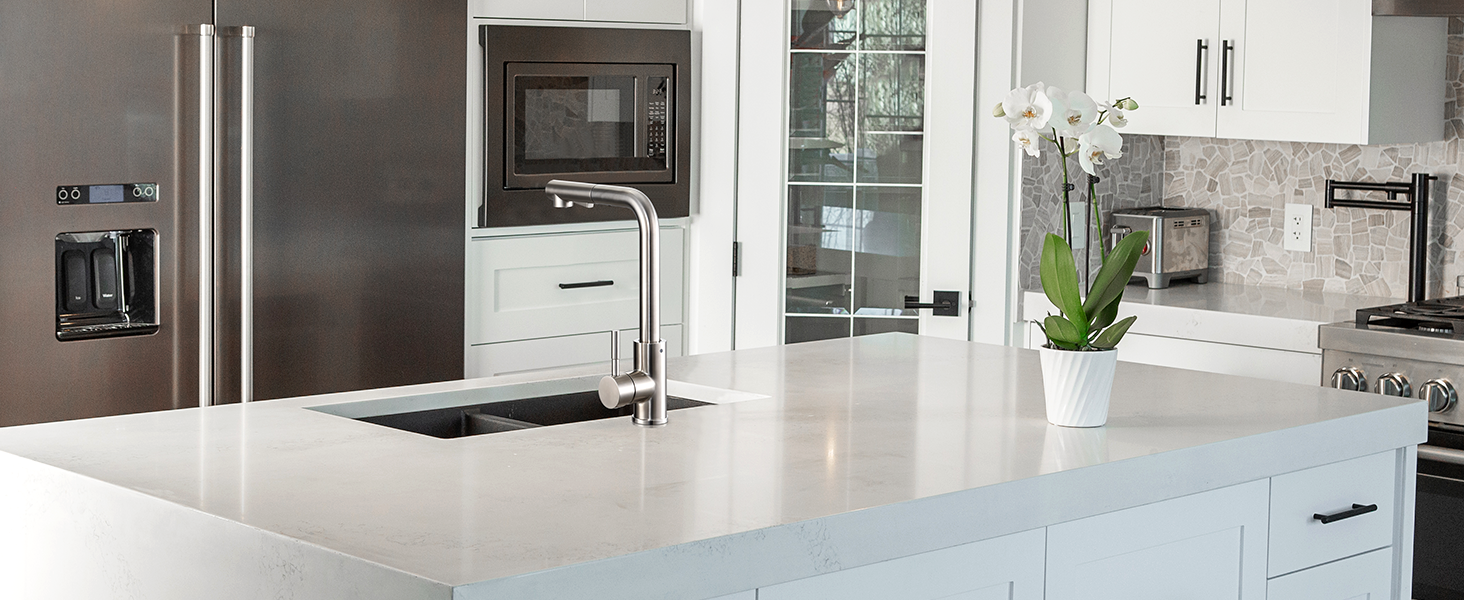 Змішувач кухонний висувний CECIPA з донним виливом, нержавіюча сталь, 2 режими, 360° оберт, високий тиск