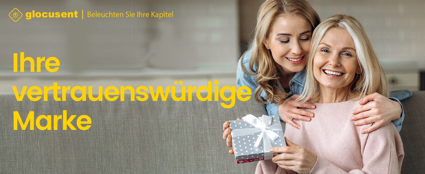 Glocusent Лампа для читання на шиї з 100 годин освітлення, захищає зір | Регульована колірна температура та 5 рівнів яскравості, легка лампа для ліжка, шиття, ремонту