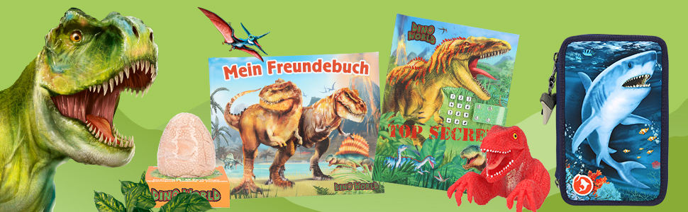 Скриня з кодовим замком, світлом і звуком Depesche Dino World, 15×20×12,5 см, чорна, для зберігання коштовностей і секретів