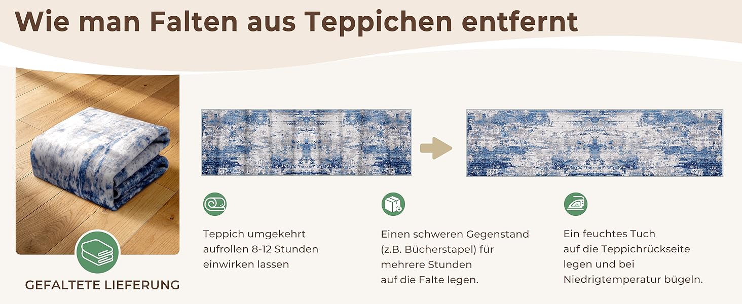 Килимок-довгий килим (Runner) з неслизьким покриттям, короткий ворс, для кухні, миється, складається, абстрактний дизайн, для входу, кухні, вітальні та офісу, блакитно-чорний (120 x 180 см, теракотовий)