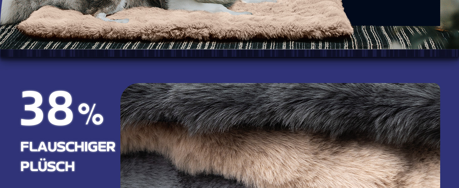 М'який килимок для собак Mora Pets: неслизький, миючий, 76 x 48 см (L-91x60.5 см), коричневий