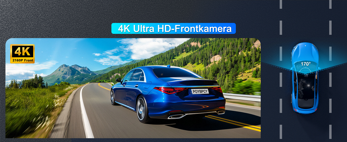 Відеореєстратор у машину 4K+1080P з CPL фільтром, 360°, WiFi, IPS 3.69