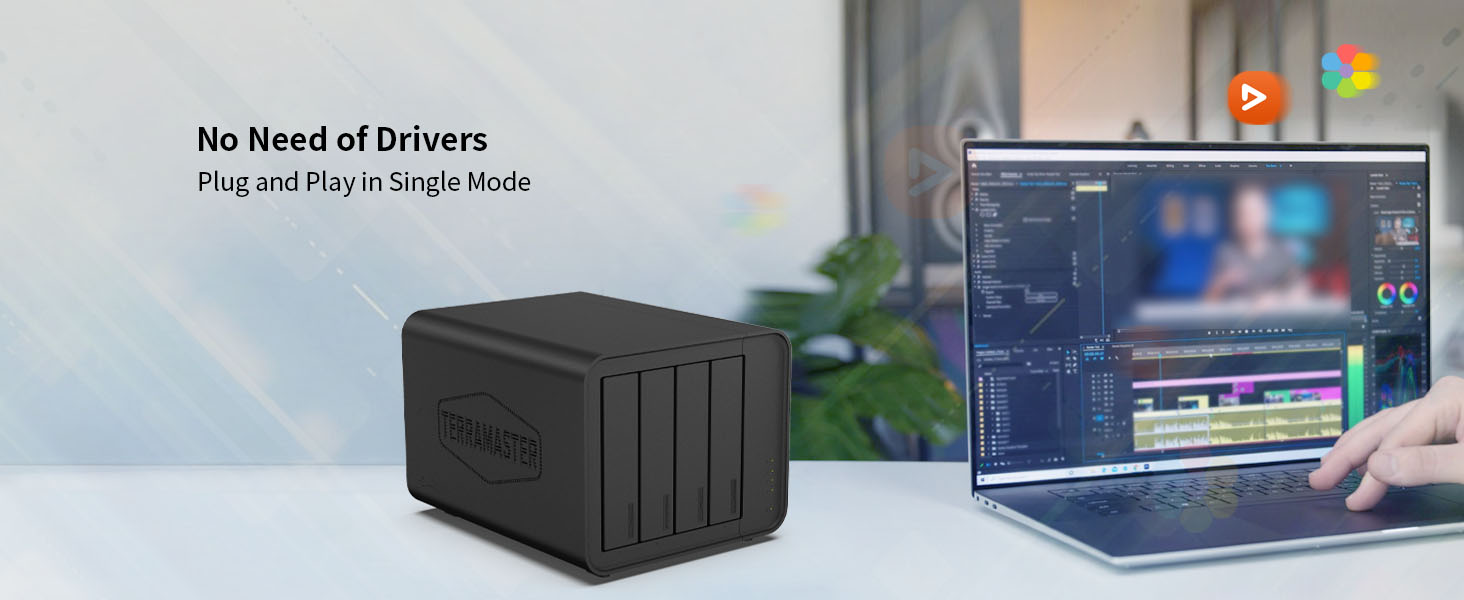 Зовнішній корпус для жорсткого диска Terramaster D4-320, 10Gbps, Diskless