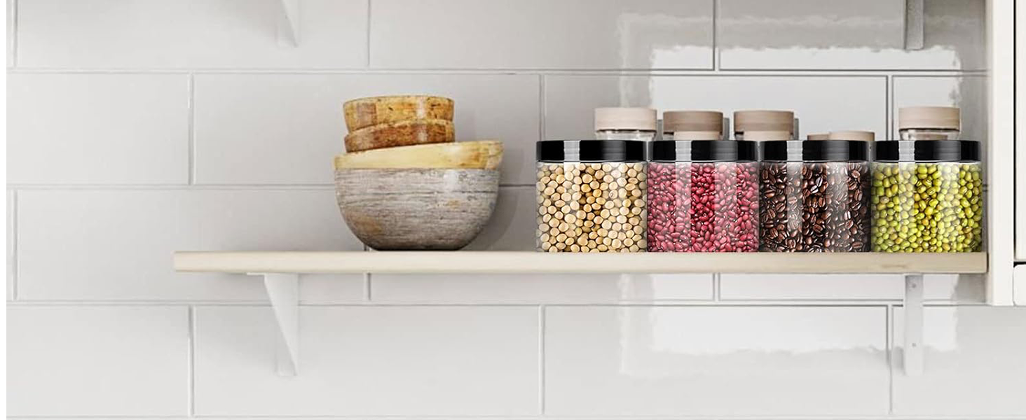 Набір контейнерів для зберігання 16 шт. по 500 мл з кришкою, BPA-Free, прозорі пластикові контейнери для продуктів та солодощів