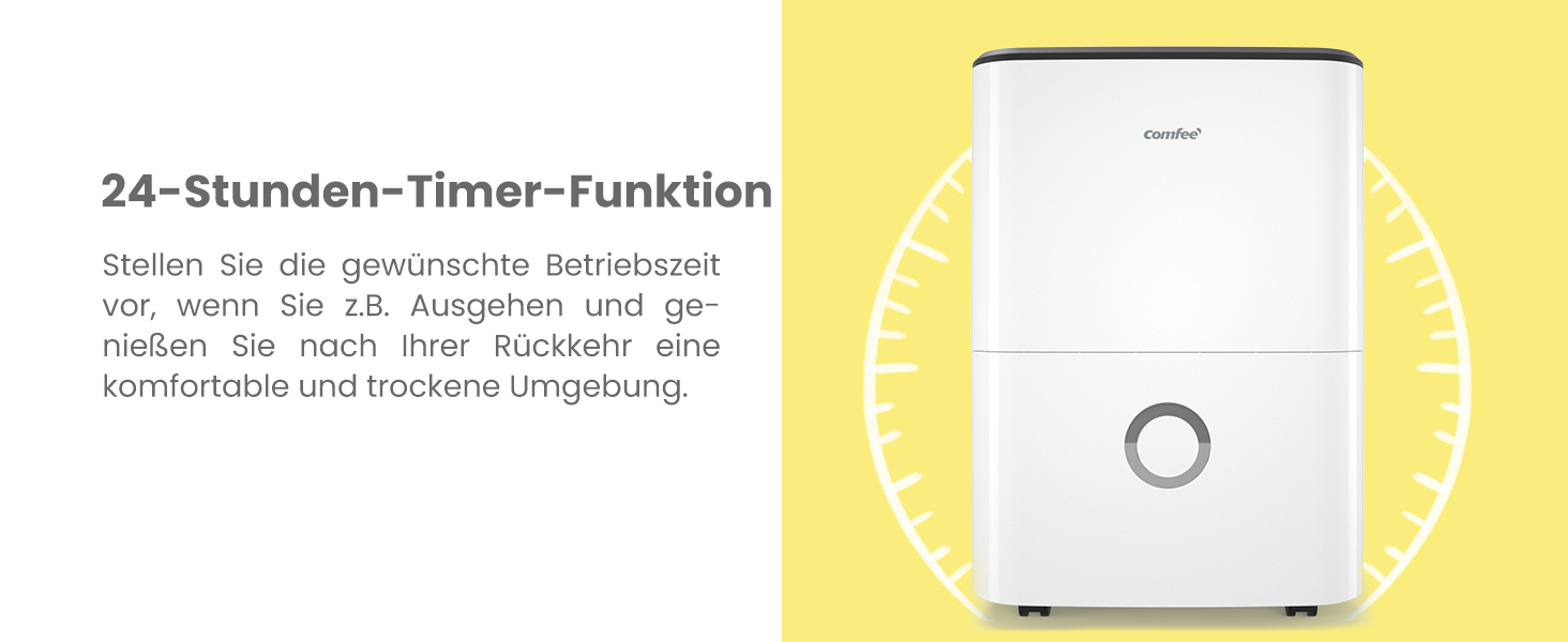 Зволожувач повітря COMFEE' MDDF-20DEN7: 20л/день, 40м², 3 режими, таймер, 3л бак
