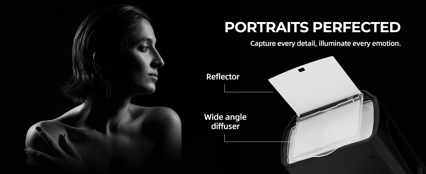 Спалах для камери AMBITFUL AF970: сумісність з Canon, Nikon, Sony, Olympus, Fuji, Panasonic, бездротовий, LCD-дисплей