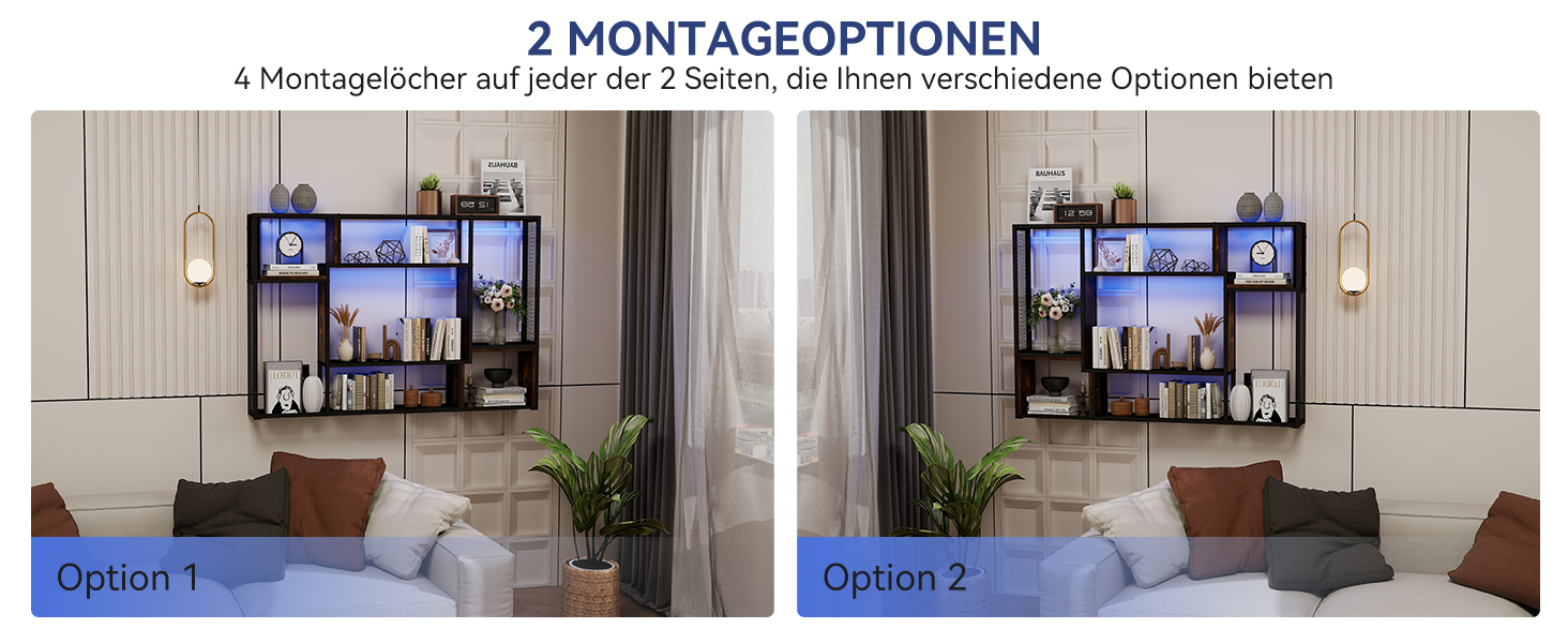 Стильне металеве виноградне реіал на стіну з LED-підсвічуванням, 3 яруси, чорний, 120x80 см