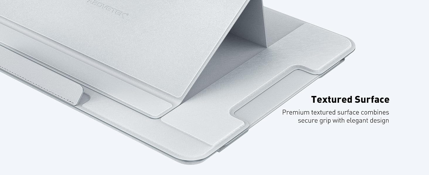 Зручний лапдеск для ноутбука AboveTEK – ергономічний підставка з антиковзким покриттям, захистом від нагріву, вбудованим ковриком для миші, портативна для ліжка, дивана, подорожей (сірий)