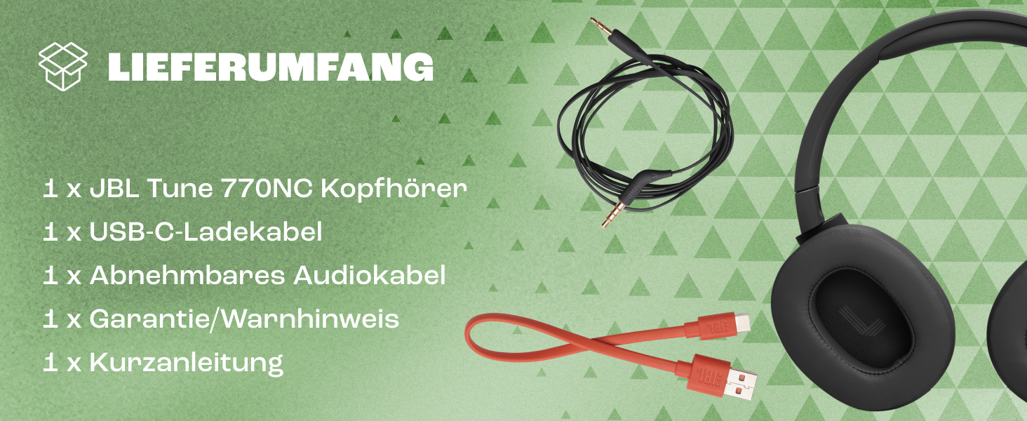 Навушники JBL Tune 770 NC – бездротові, з активним шумозаглушенням, блакитні