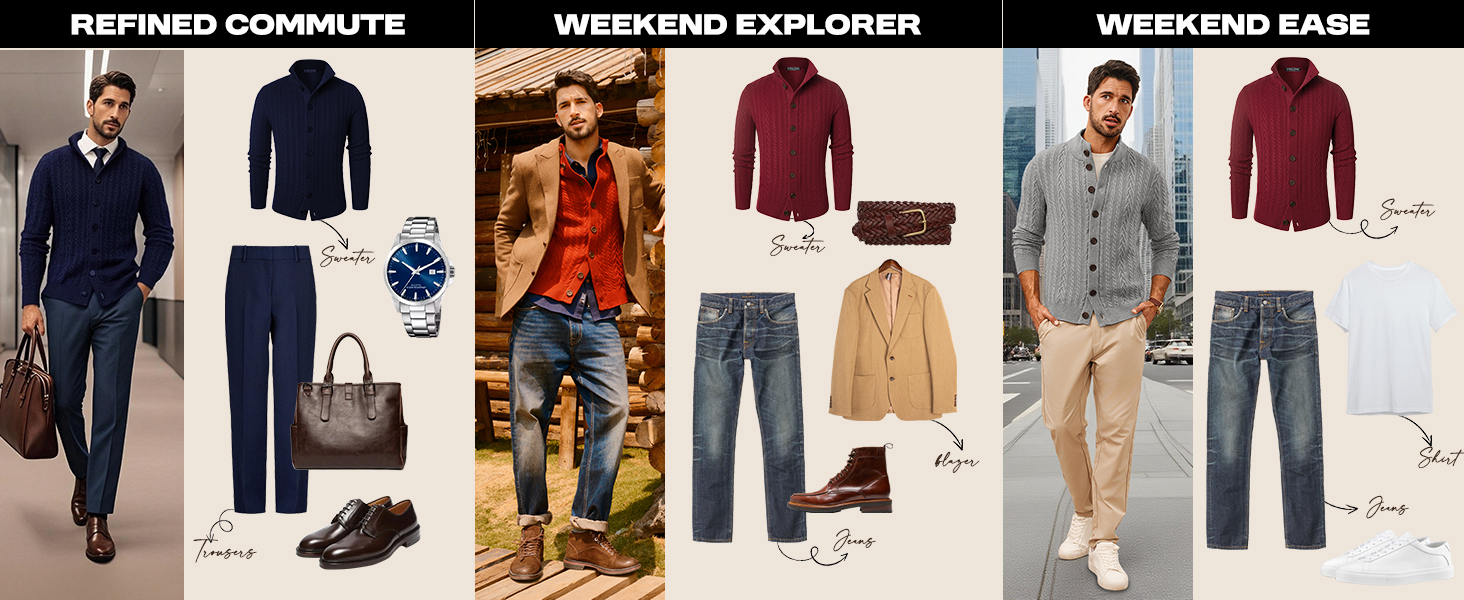 Кардиган чоловічий PJ PAUL JONES з косими візерунками, на ґудзиках, грубий трикотаж, сірий, L