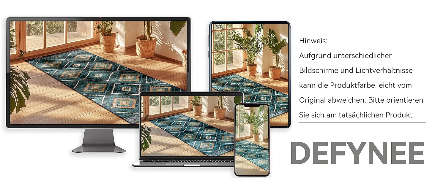 Килимок-довгий килим для коридору 60 x 180 см, неслизький для кухні, з коротким ворсом, пральний, складаний, у стилі бохо – для коридору, кухні, вітальні та офісу, чорно-білий 60 x 180 см