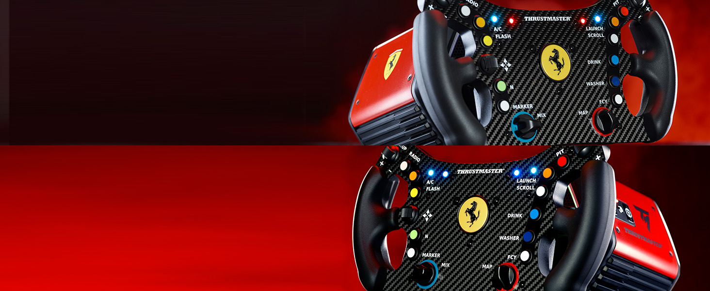 Кермо Thrustmaster Ferrari 488 GT3 - офіційно ліцензоване, для PC, PS5, PS4, Xbox Series X|S, Xbox One