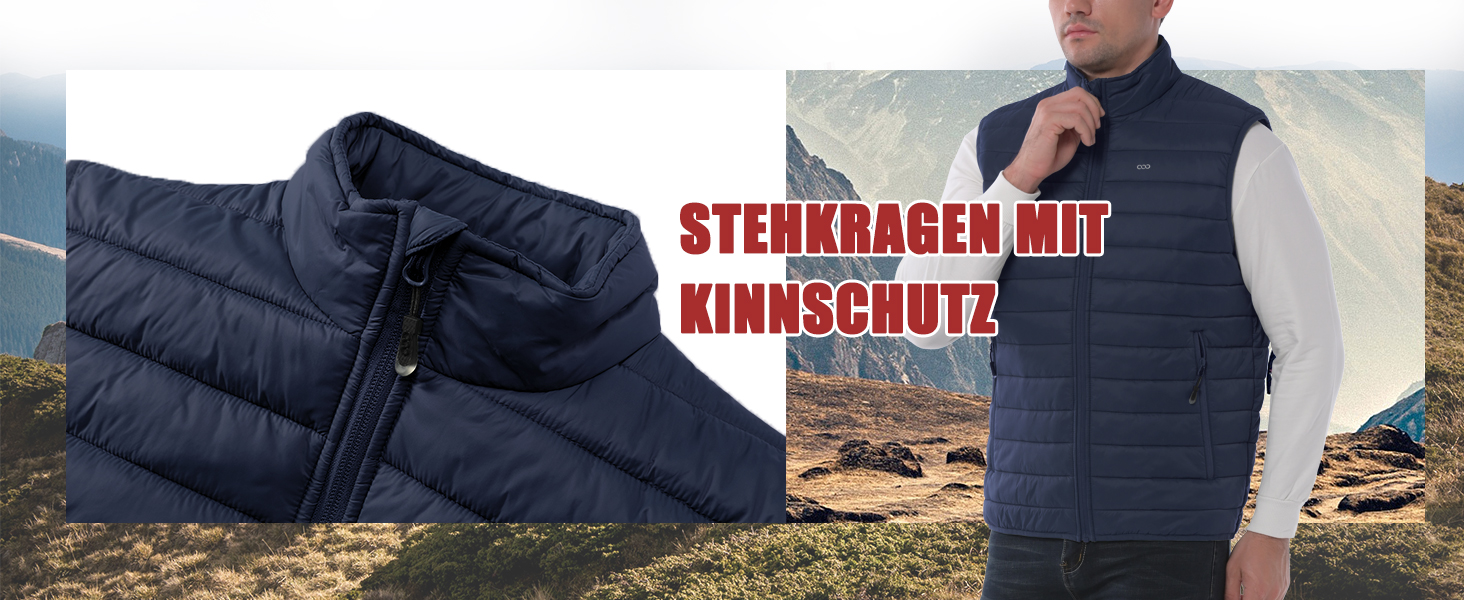 Стьобана жилетка для чоловіків 33000ft Outdoor з утеплювачем, гібридна спортивна жилетка з 5 кишенями, для походів та їзди на коні (Сірий, 4XL)