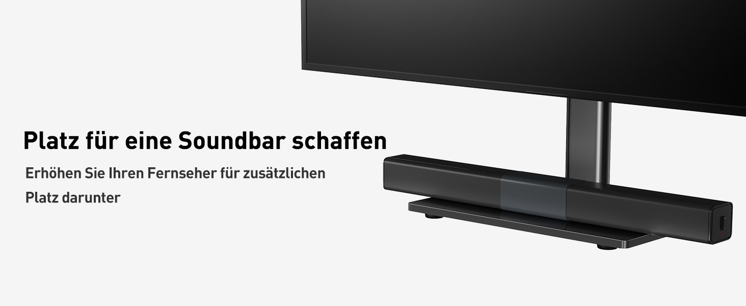 Підставка для телевізора Perlegear: поворотна, для OLED/LCD/LED, 26-60 дюймів, до 40 кг, VESA 400x400 мм, регулювання висоти