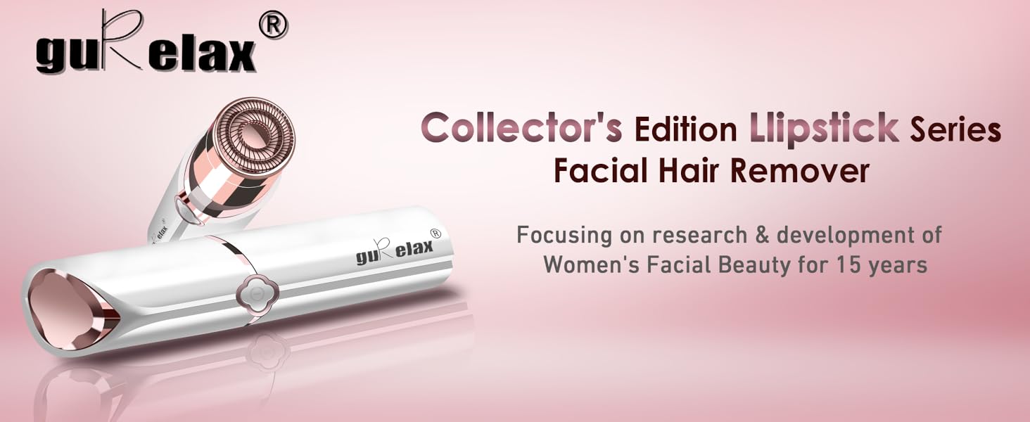 Електричний епілятор для обличчя для жінок, 2 змінні насадки, безболісний, для щік та підборіддя, білий