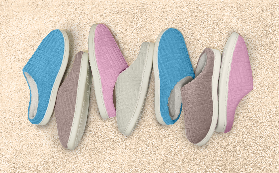 Зручні домашні тапочки з меморі-піною з бавовни для жінок, 38/39 EU, колір кава