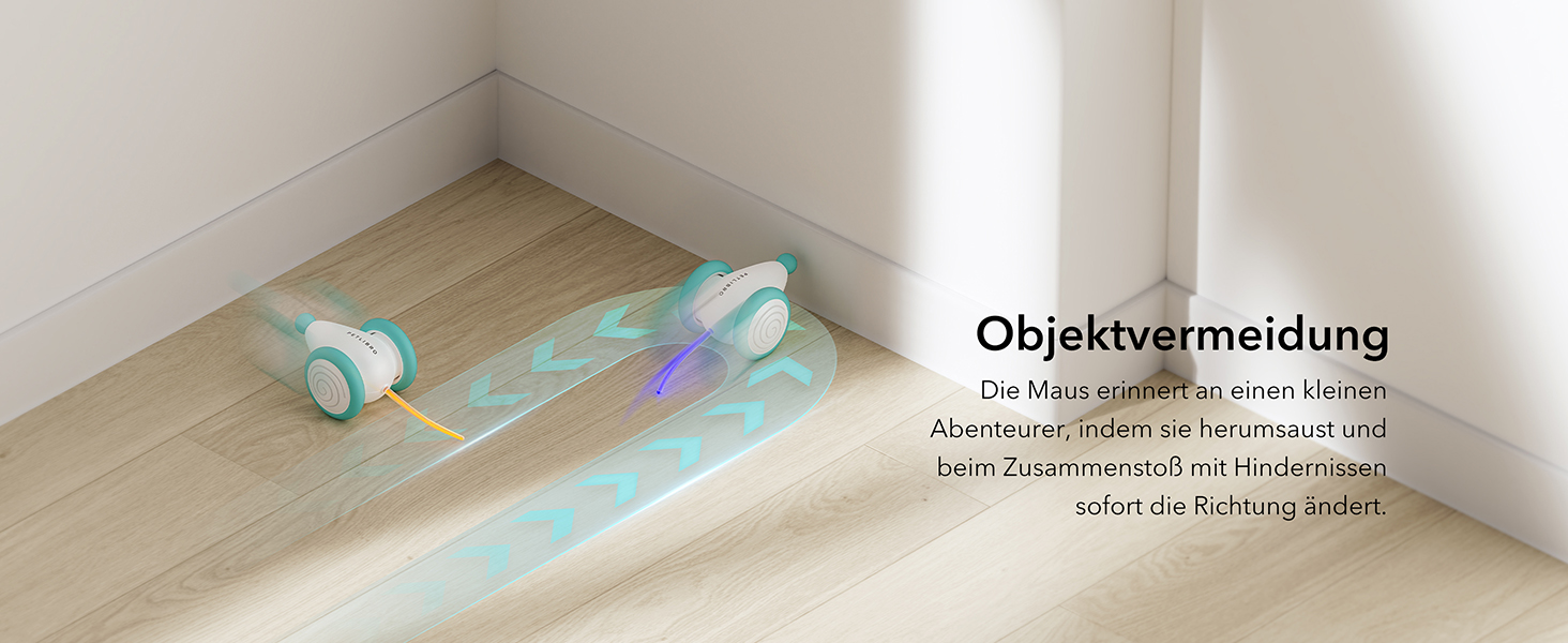 PETLIBRO Interactive Cat Toy, Automatic Toy for Cats with LED Lights, Smart Electric Pet Toy, USB Rechargeable, Auto On/Off