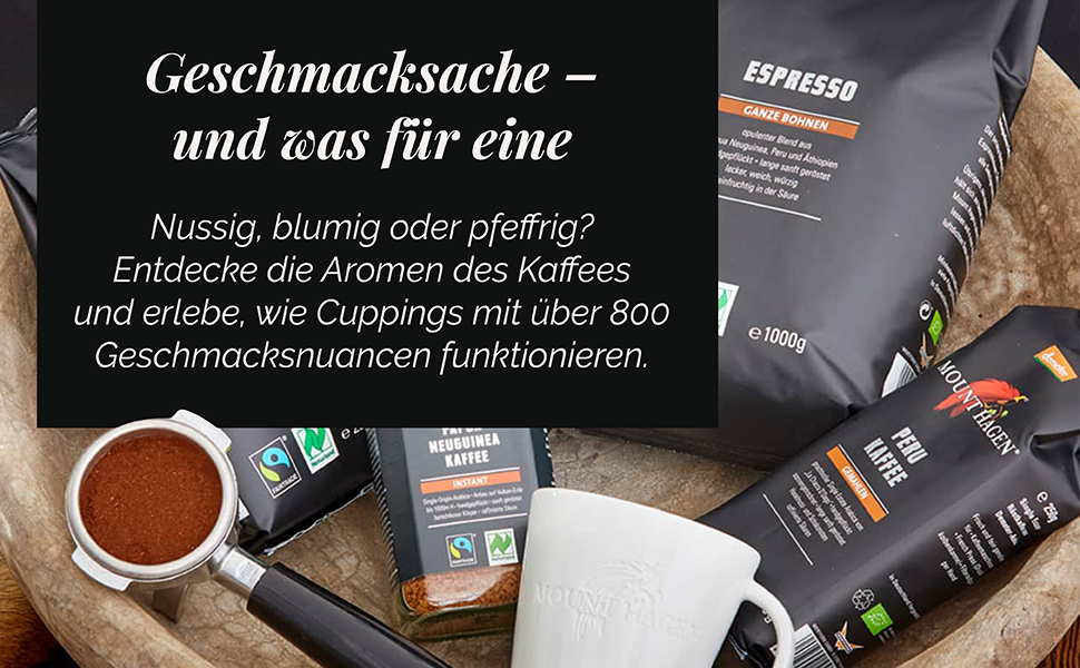 Органічна кава в зернах Mount Hagen Bio FT Naturland Arabica Crema, 1 кг