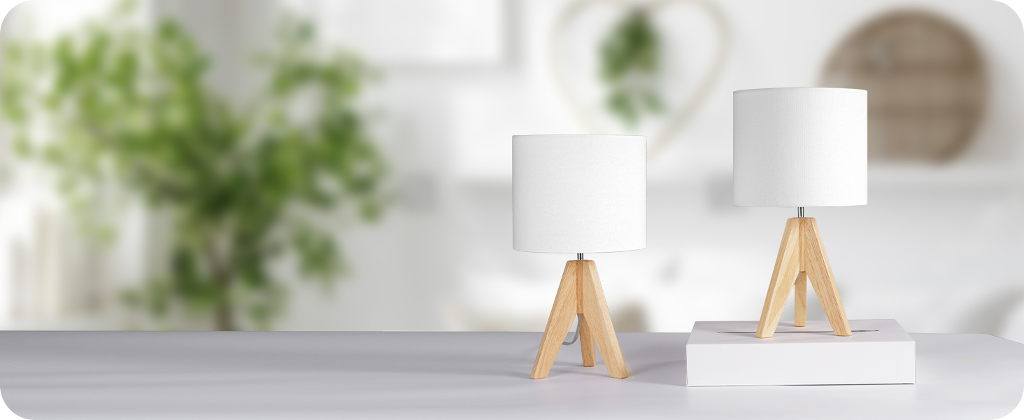 LED настільна лампа EDISHINE з дерева, торкання, регулювання яскравості та функцією пам'яті, 3 колірні температури, 350 люмен, сучасна лампа для вітальні, офісу, подарунок, чорний сучасний стиль