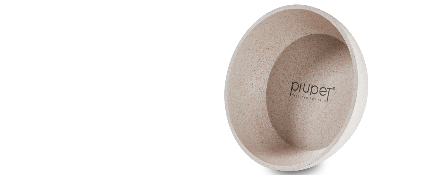 Миска для корму PiuPet® для собак великих порід, 2 шт по 1,6 л, миска для води, миється в посудомийній машині, діаметр 21,5 см, бежевий колір