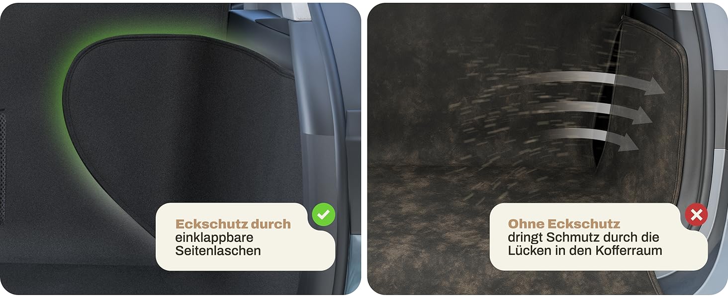 Захист для багажника авто для собак HELDENWERK: водонепроникний, з захистом бокових стінок та краю, універсальний, чорний