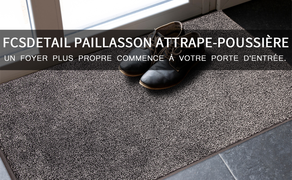 Килимок для дому 50x80 см, антиковзаючий, машинне прання, для собак, вхід, порог, коридор, водопоглинаючий, сіро-чорний