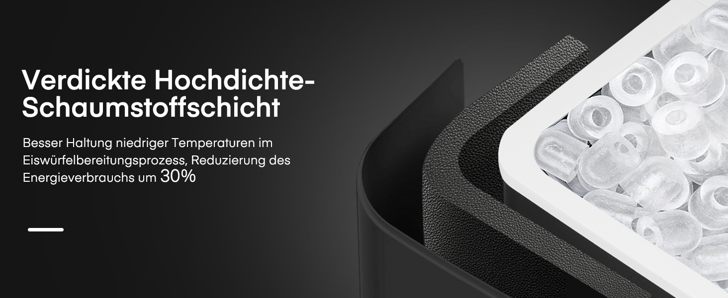 Машина для приготування льоду FOHERE, 14 кг/24 год, 9 кубиків за 5 хвилин, самоочисна, з лопаткою та кошиком, 2 розміри кубиків, для дому/офісу/бару/RV