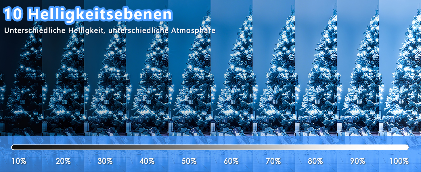 Ланцюжок прикрас LED 10м, 100 світлодіодів, тепле біле світло, з таймером, вологостійкий, для декору на Різдво, весілля, свята, балкона, саду
